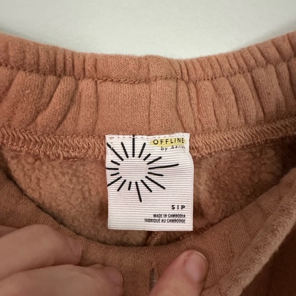 Cozy Tan Jogger Pants offline by aerie - Picture 3 of 5
